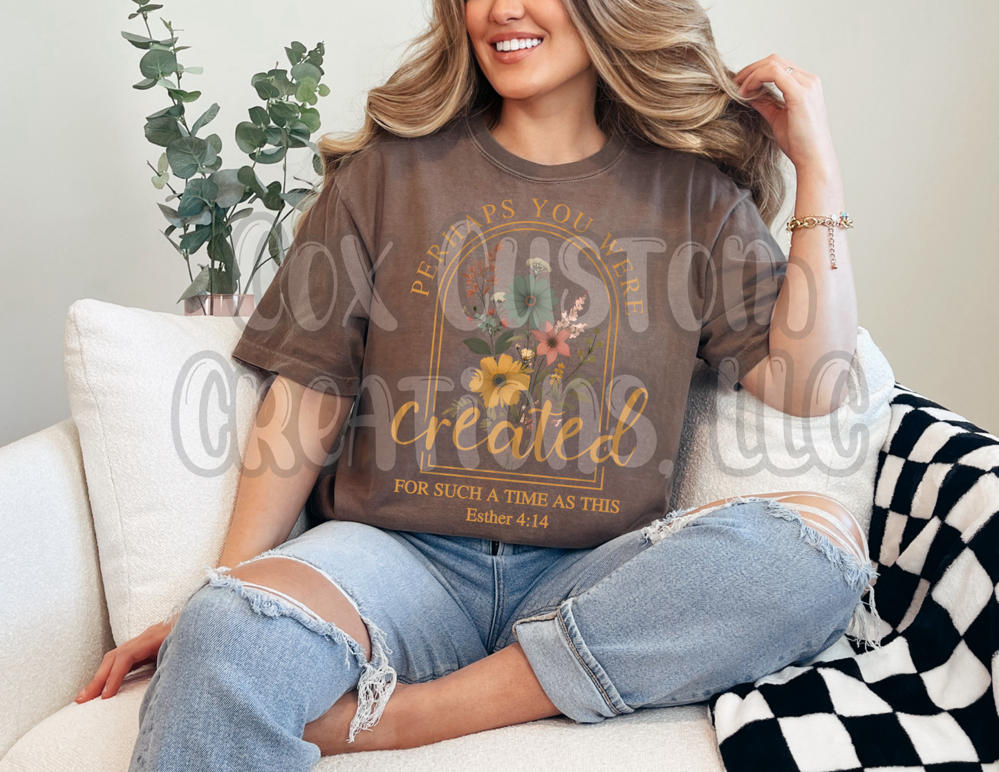 Created for a time like this (yellow font)