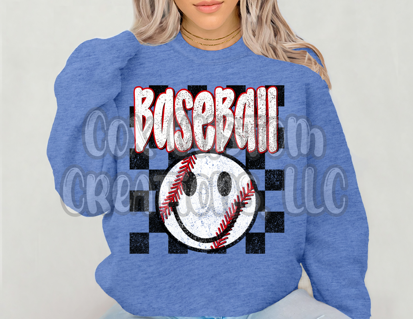 Baseball Smiley Face Shirt