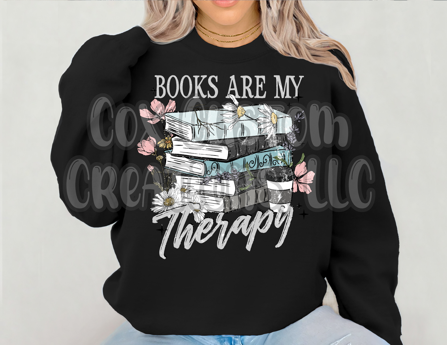 Books are my therapy light Transfer