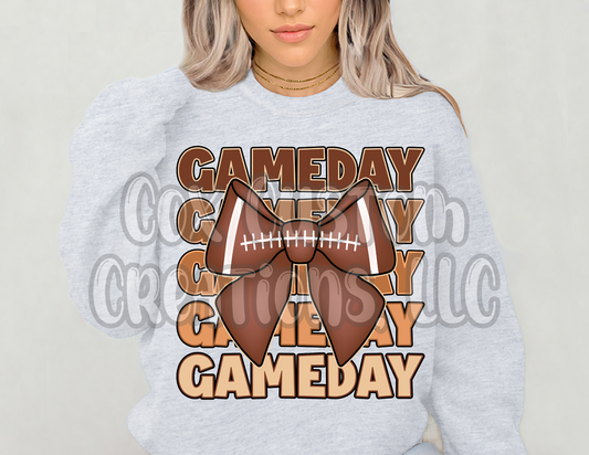 Gameday Football Bow Shirt