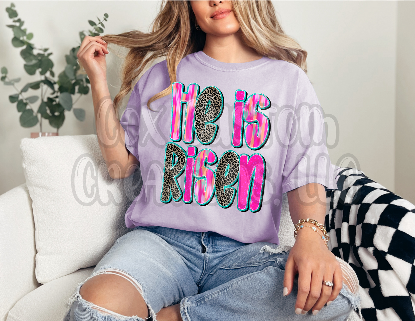 He Is Risen Neon Shirt